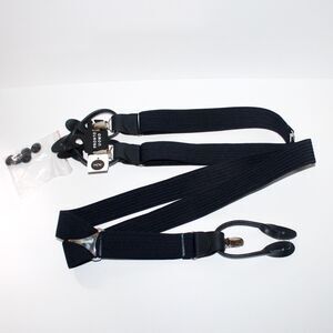 Men’s Warehouse Pronto Uomo Adjustable Convertible Suspenders Dark Blue